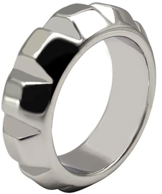 Tplkxurib Pleasure Cock Ring Herren Verzögerung Ejakulationring Krafttraining Penisring,Edelstahl Eichelring Vorhautring Sperma-Verschlussring Penis Eichel Intimschmuck Spielzeu für Männer,Silber,41mm