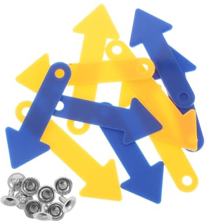 BESTonZON 5 Satz Gelb Blaue Schuluhren Mit Beweglichen Zeigern Aus Kunststoff Für Schüler Selbstgemacht Uhr Zum Lernen Der Uhrzeit Lehrmittel Für Kinder Praktische Unterrichtshilfe