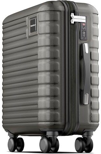 Travely Premium Handgepäck Koffer 55x35x25cm - passend für Air France, KLM und co. I 36L Handgepäck Koffer mit sanften Rollen und praktischem TSA Schloss, Reisekoffer