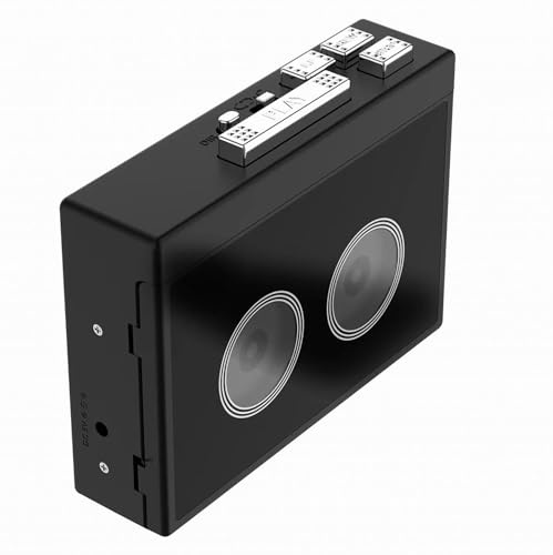 Lettore di cassette Bluetooth - Lettore wireless portatile con riproduzione, avanzamento rapido, riavvolgimento, ribaltamento automatico e funzioni radio