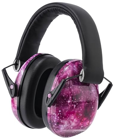 ZHONYEE Kids Earmuffs 25-30dB Hearing Protection, Adjustable for Autism Sensory, Concerts Fireworks Travel Study