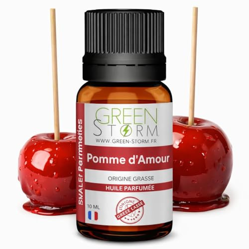 HUILE PARFUMÉE de pomme d'amour 10 ml, Huile essentielle - Diffusion, Cosmétique, Massage, Bain aromatique - DIY Bougie, Savon, Crème, Huile, Lotion - Peau Cheveux Green-Storm