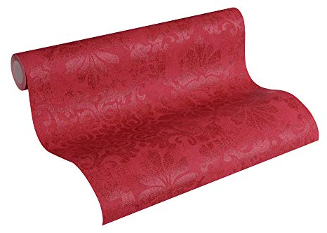 A.S. Création Vliestapete Memory Tapete in Vintage Optik floral 10,05 m x 0,53 m metallic rot Made in Germany 329873 32987-3