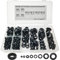 GZLCEU 280 Stk Kabeldurchführung Gummi set, Schwarz Gummitülle für Kabelschutz, Kabelkanal, Draht, Auto, Häuser Durchführungstüllen M3/M5/M6/M8/M10/M12/M16/M18