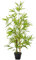 Outsunny Planta Artificial de Bambú 120 cm Árbol Artificial en Maceta Decorativa para Interior Exterior Hogar Salón Oficina Ø15,5x120 cm Verde