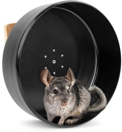 Niteangel Silent Chinchilla Exercise Wheel - 13.8'' Large Activity Running Small Animal Wheel for Chinchilla Degu or Other Similar-Sized Pets