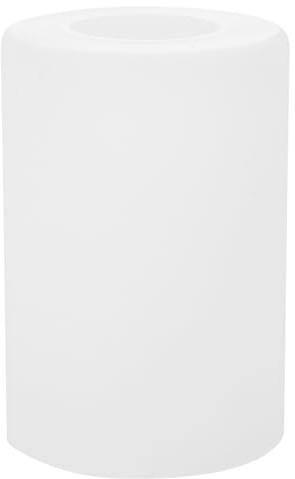 IMIKEYA Glas Lampenschirme Zylinder: E27 Lampenschirm Ersatzglas Ø 9 cm Ersatzschirm Glas Zylindrisch weiß Lampenschirm für Tischlampe, Pendelleuchten, Stehlampen