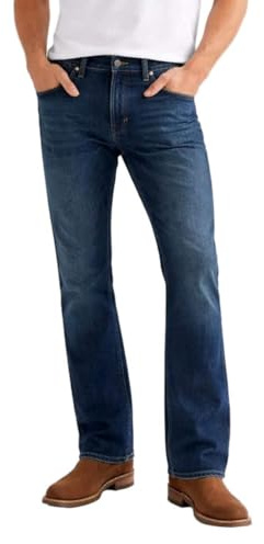 Wrangler Jeans da Uomo Wrancher, Bootcut Fit, Bootcut Leg, Old Habits, 36W x 32L
