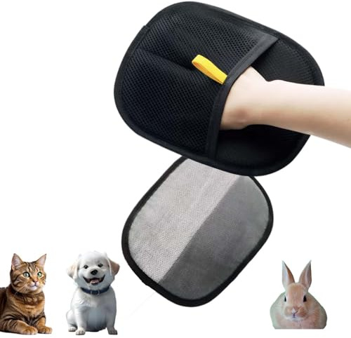 Lizihaowu Pet Hair Remover, Pet Grooming Gloves, Cat Hair Glove, Two-Way Static-Cleaning (1pcs)
