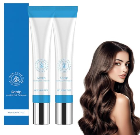 2 pièces Scalp Serums, 20g Hair Growth Serums, Scalpy Cooling Hair Ampoule, Cuir Chute Chevelu Sérum, Gardez votre cuir chevelu propre et non gras, maintenez un cuir chevelu sain