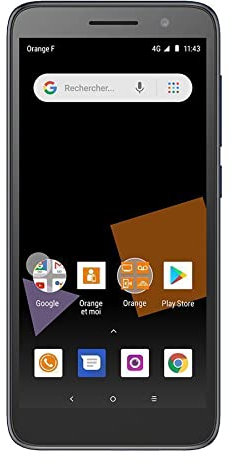 Orange Rise 54 12,7 cm (5) 1 GB 8 GB SIM única 4G Gris 2000 mAh - Smartphone (12,7 cm (5), 1 GB, 8 GB, 5 MP, Android 8.1, Gris)