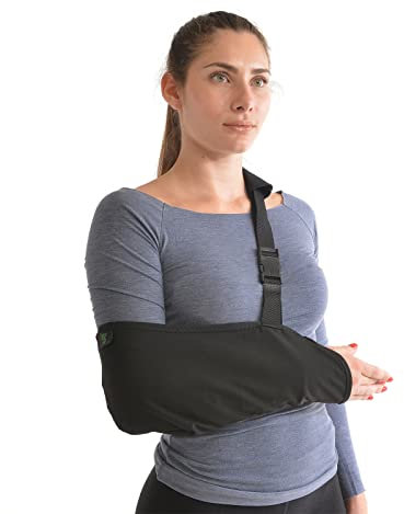 Sportherapy Armschlinge Schulter Rechts & Armschlinge Schulter Links | Trage- & Immobilisierungsgurt | Atmungsaktive & Hypoallergene Orthopädische Armschlinge| Zertifiziertes Medizinprodukt (S)