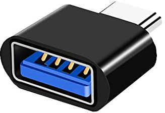 Magnet Adaptateur USB C vers USB, Unité, OTG Adaptateur USB-C vers USB-A Compatible avec MacBook, Smartphones USB C et Périphériques Type-C (Black)