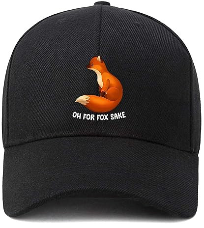 GTDEALS Baseballkappe, verstellbar, unstrukturierte Baumwollmütze, Oh for Fox Sake, One size