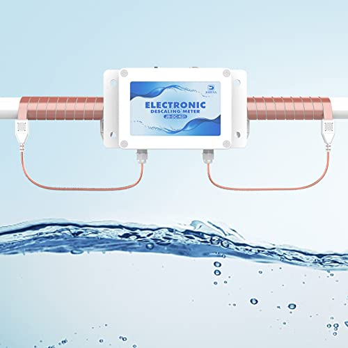 JOBYNA Elektronischer Wasserentkalker, alternativer Wasserenthärter-System, Wasserfilter für Reduziert Kalkablagerungen, Kalk, Blei, Chlor, Metalle, Antikalkanlage für weiches Wasser (Upgrade)