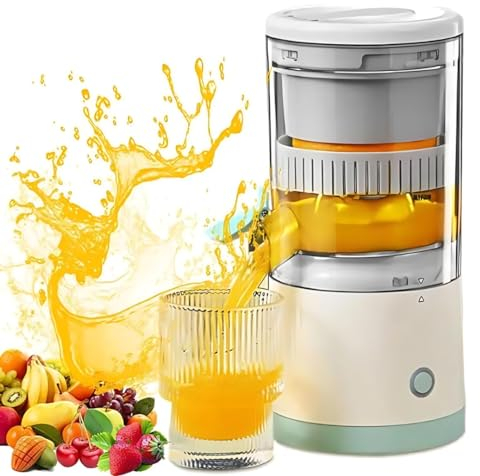 Pondi Electric Citrus Juicer, USB-C Rechargeable Portable Orange Juicer, One-Touch Cordless Juice Squeezer for Lemon, Lime & Citrus Fruits, Compact Travel Juicer for Home, Office & Camping