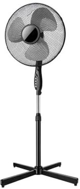 Avilia Ventilatore a Piantana da Pavimento 150cm Nero 40W - 3 Velocità Regolabile per Ogni Esigenza con Modalità Fissa o Oscillante Ideale per Ogni Ambiente - Resistente e Silenzioso