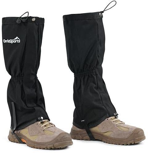 Waterproof Adjustable Leg Gaiters for Men and Women Snow Boot Gaiters for Hiking in Hunting Sand and Mud Mountain Climbing or Snowshoeing
