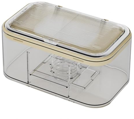 Ruuizksa Porta Salviette Umidificate A Parete Scatola Dispenser per Salviette Umidificate A Parete con capacità Piastra A Molla EasyOpen Multifunzionale B