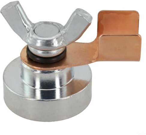 Niceminiwall Dispositif de mise à la terre 6 x 4 x 4 cm magnétique pour machine à souder électrique, tête de mise à la terre, pince de fil de terre, aimant de soudage, fil solide (1 pièce)