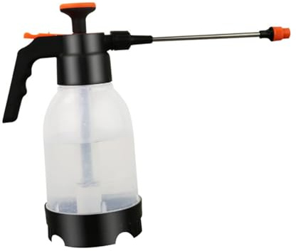 SEWACC Irrigatore a Pressione Manuale per Fiori da Giardino 1,2l Trasparente Spruzzatore a Mano per Irrigazione Domestica e Cura Piante, Flacone Spray Pratico e Durevole per Vasi
