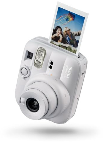 instax mini 13 instant camera with self timer, Clay White