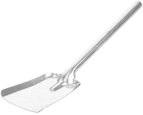 CLISPEED Paletta per Carbone in Ferro con Manico e Grande Capacità, Design Multifunzionale per Stufa e Giardino, Resistente e Pratica e Braci