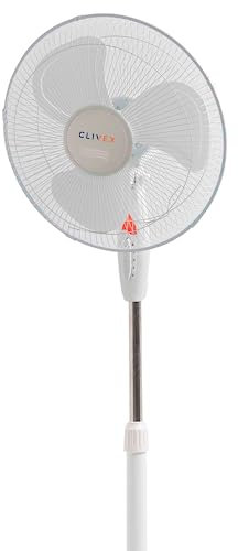 Ventilador Oscilante Clivex Eco Pie y Pared 3 Velocidades 40cm (45W) Con soporte de pie y altura extensible