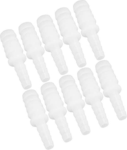 Conexión de Tubería, 10 Piezas Conexión de Manguera de Plástico Pp Conector de Tubo Junta Reductora de Púas Juego de Conjunto Directo Adaptador de Conector Convertidor(6-11mm conversion head)