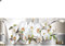 Diamond Painting Orchideen Große Bilder 110x50 cm ( Inner 104x44 cm) Malen nach Zahlen Orchideen Diamant Painting Orchideen Daiments Painting Craft Buddy Crystal Art Wand Décor Bastelset Erwachsene
