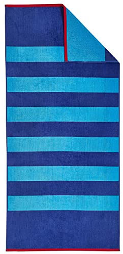Dyckhoff Velours Strandtuch Aquarius, 100% Baumwolle, 480g/m², Badetuch/Duschtuch 80 x 180 cm, 0875248400