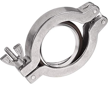 XYWHPGV Sanitär -Klämma 68mm X 47mm KF40 Single Pin Clamp Wing Nut med Centerring för Ferrule TC(247cf 3228e 786f5 0b837 450a6 cabe7