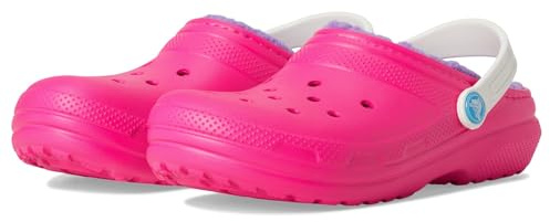 Crocs Unisex Kinder Classic Lined Clog K Clog, Pink Crush/Multi, 36/37 EU