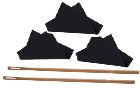 QUMIIRITY Flötenreinigungsset Mit Robusten Ahorn-reinigungsstäben Und Weichen Reinigungstüchern Praktisches Leichtes Flötenputzstab-pflegeset Zur Schonenden Innenreinigung Und Pflege Für Län