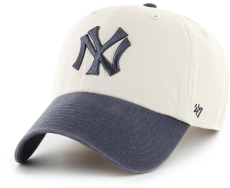 '47 New York Yankees MLB Clean Up Two Tone Hellbeige Marineblau Verstellbare Cap One-Size