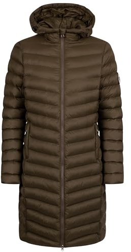 Trespass Women's Jacket Dorro - COLDHEAT Technology, Padded, Stitched Baffles, Welted Zip Pocket, Chin Guard, Flat Cuffs, Inner Front Storm Flap, Toggle Adjuster, Grown on Hood