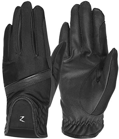 HORZE Evelyn Womens Breathable Gloves - Black - 8
