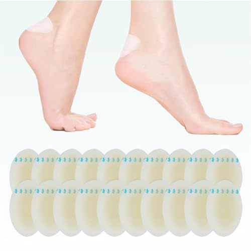 PeDimensiond 20 st ovala blåsplåster, osynliga hydrokolloidgel, blåsor, bandage, blisterkudde, dyna för fingrar, tår, framfot, hälskydd