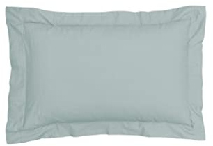 Sleepdown Pillow cases 100% Pure Cotton Pack of Two Oxford Luxury Soft Cosy Pillow Cover Set - Sage Green - 48x74x5 cm