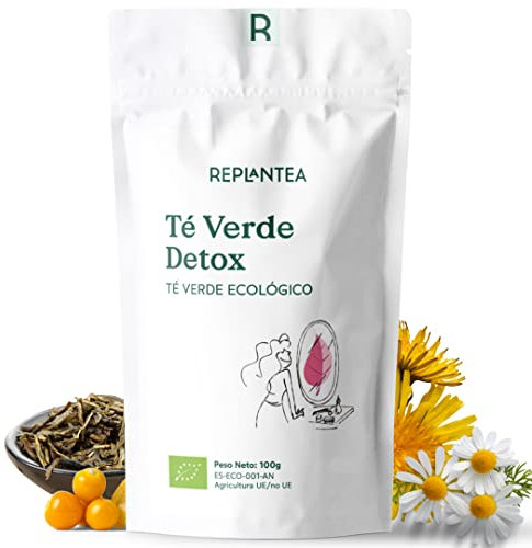 DETOX TE VERDE Y DIENTE DE LEON 100g (50 Tazas) | TE VERDE DIURETICO con Diente de León, Fruta de la Pasión y Espino Amarillo | Antioxidante y Depurativo