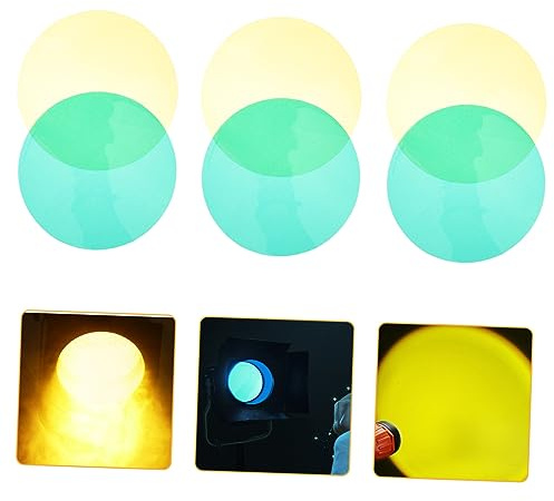 TINEASUR 10pcs Spotlight Lens Handheld Spotlight Filter Camera Lens Filter Colors