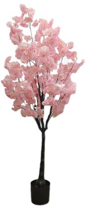 Zstar Árbol de Cerezo Artificial, 150 cm, Grande, Artificial, Planta de Cerezo en Maceta, Planta de Interior Realista para salón, Dormitorio, Oficina, decoración