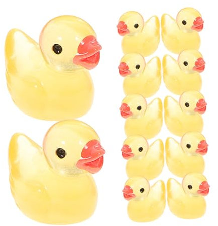 PAMINGONO 100pezzi Statua Anatra in Decorazione Da Delle Fate Anatra Miniatura Per Bonsai Per Scrivania