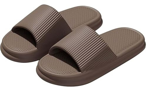 Generisch Pantoufles pour homme et femme - Avec coussin - Chaussons de douche - Sandales d'intérieur - Sandales de salle de bain - Confort ultime - Semelle épaisse et légère - Facile à nettoyer