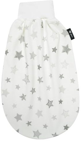 Alvi Baby Schlupfmäxchen Light Exclusiv | Schlafsack 0-3 Monate | Baby-Schlafsack 100% Baumwolle | Sommerschlafsack waschbar