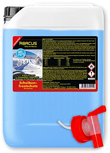 ABACUS Protezione antigelo fino a -70 °C, antigelo concentrato, antigelo, antigelo per vetri concentrato, con rubinetto di scarico da 25 litri (1225,25 a)