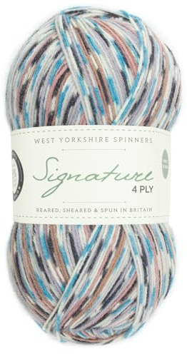 West Yorkshire Spinners West Yorkshire Knitting Wool - Spinners Signature - 4 Ply - Sock Fingering British - 1167 Jay