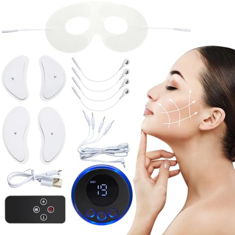 Dispositivo di sollevamento EMS | Massaggiatore facciale per strumenti di bellezza di sollevamento a microcorrente - Apparecchio di bellezza rassodante, cura del viso, occhi, collo, donne e uomini