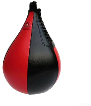 Zoegneer Pelota de velocidad de boxeo de poliuretano, saco de boxeo de entrenamiento de pelota de boxeo MMA en forma de pera de 25 x 18 cm, 1219707478