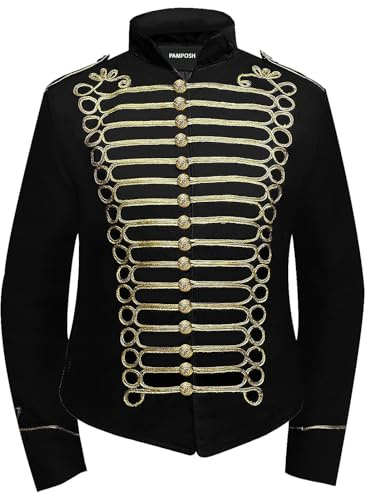 Pamposh Steampunk Hussar Napoleon Military Drummer Défilé Veste